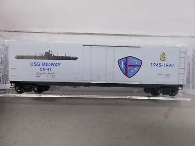 Microtrains~#03800411-uss Midway Navy #11-50' Boxcar #cv-41~ N-scale • $18