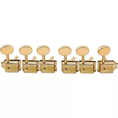 Wilkinson Guitar Tuning Pegs Deluxe 6 Inline Vintage Slotted Post Guitar Gold • $36.14