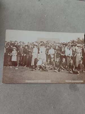 Postcard Edwardian Social History Crowd At Torrington Devon Sports Day 1910 RP • £4.99