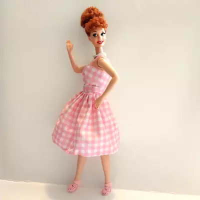 Vintage Barbie Twist-n-Turn Doll 11.5  ReStyled Full Outfit Ring Red Curly Hair • $44.95