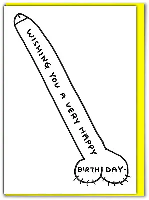 David Shrigley Birthday Greeting Card Hilarious Funny Comedy Humour Witty Cheeky • £2.95