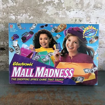 Milton Bradley Mall Madness Vintage 1996 Board Game COMPLETE Tested / Working MB • $79.95