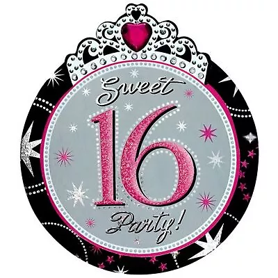 Amscan Sweet 16 Invitations (Pack Of 8) SG11342 • £10.34