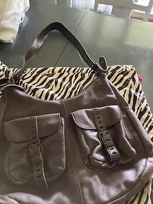 Linea Pelle Bag Purse Tote Hobo Large Slouchy Brown Lincbag Crossbody • $30