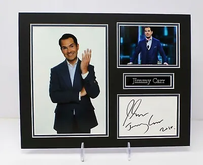 £37.99 • Buy Jimmy CARR Signed Mounted Photo Display AFTAL RD COA 8 Out Of 10 Cats Presenter