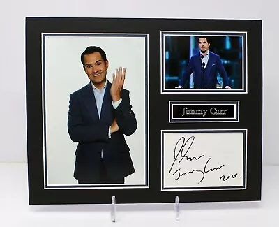 Jimmy CARR Signed Mounted Photo Display AFTAL RD COA 8 Out Of 10 Cats Presenter • £37.99