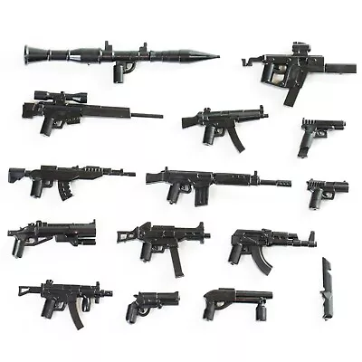 BrickTactical Modern Combat Weapon Pack SWAT ARMY Military Minifig Accessories • $25.21