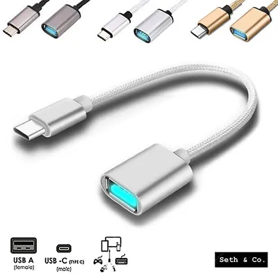 £2.49 • Buy Type C To USB Cable 3.0 Female OTG Adapter Data Wire For Android Phone PC Car UK