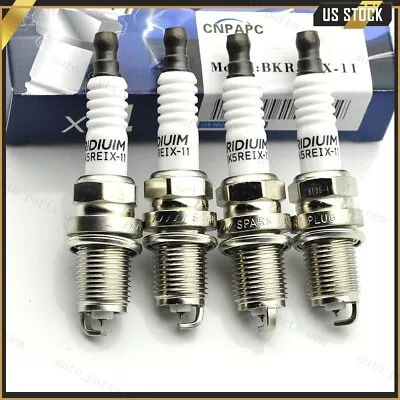 Upgraded 4pc Iridium Spark Plugs BKR5EIX-11 5464 For TOYOTA HYUNDAI MAZDA NISSAN • $13.99