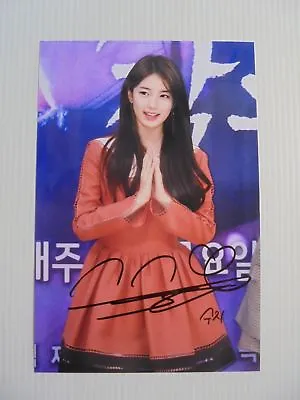 Suzy Bae Miss A 4x6 Photo Korean Actress KPOP Autograph Signed USA Seller B9 • $14.99