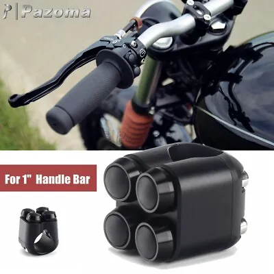 Motorcycle 4 Button 1'' 25mm Handlebar Control Momentary Switch For Harley Honda • $30.75