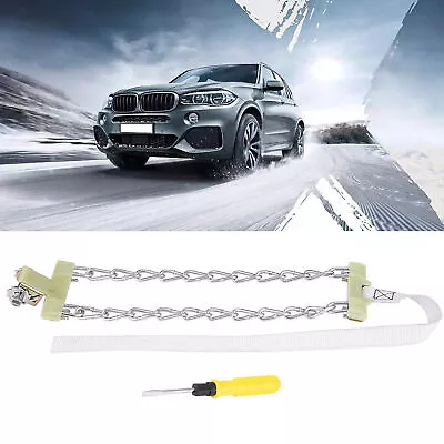 ・235 - 285mm Tire Anti Skid Steel Chain Snow Mud Car Security Tyre Belt For Car • $25.29