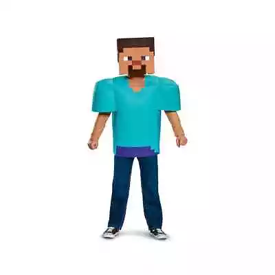 Minecraft Steve Deluxe Costume Halloween Medium 8-10 • $29.99