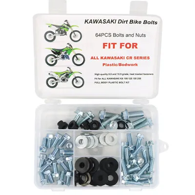 Fit For Kawasaki KLX140 KLX250 KLX300 KLX400 KLX650 Plastic Frame Fender Bolts • $18.99