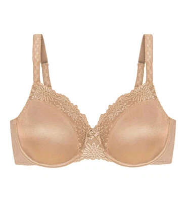 $24.50 • Buy New Triumph Ladyform Underwire Minimiser Bra Beige Colour 18D