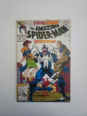 Marvel Comics The Amazing Spider-Man Venom Attacks #374 (Feb 1992) • $10