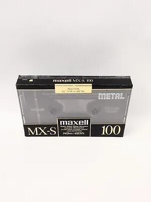 MAXELL MX-S 100 Metal Blank Audio Cassette Tape (Sealed) New • $40