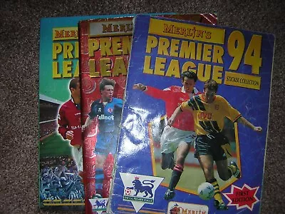 3 Merlin Football Sticker Albums 19949697 • £4.99