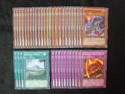 Yu-gi-oh Preowned 40 Card Ultimate Tyranno / Dinosaur Deck  *ready To Play* • £11.80