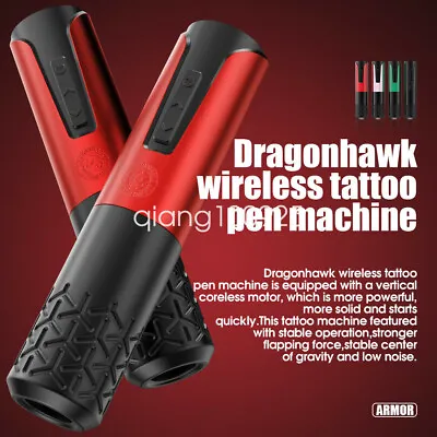 $149.99 • Buy Dragonhawk Wireless Battery Pen Machine Rotary Tattoo Pen Replace LED Make Up