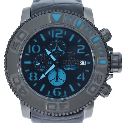 Men's 58mm Invicta Sea Hunter Blue/ Black Limited Edition Auto Watch Ref: 0603! • $799.95