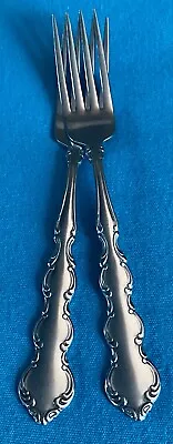 Set Of 2 Oneida MOZART Dinner Fork 7 1/4  Deluxe Stainless Flatware Silverware • $21.95