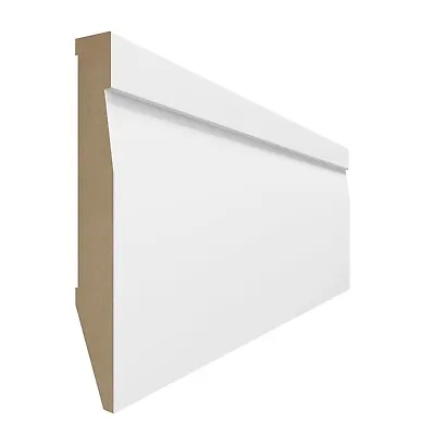 Vox Evera MDF Skirting Board EV801 120mm X 2.4m Long White • £3.75