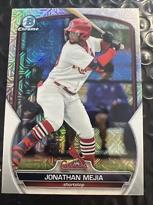 2023 Bowman Chrome 1st Jonathan Mejia RC Mojo Refractor #BCP-197 Cardinals • $1