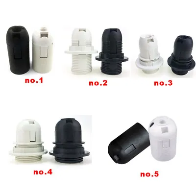 E14 E27 M10 Screw Light Bulb Lamp Holder Pendant Base Socket Light Accessories • £1.55