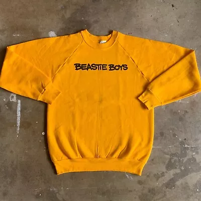 90s VINTAGE BEASTIE BOYS CHECK YOUR HEAD ALBUM RAGLAN SWEATSHIRT SZ M RAP SHIRT • $80