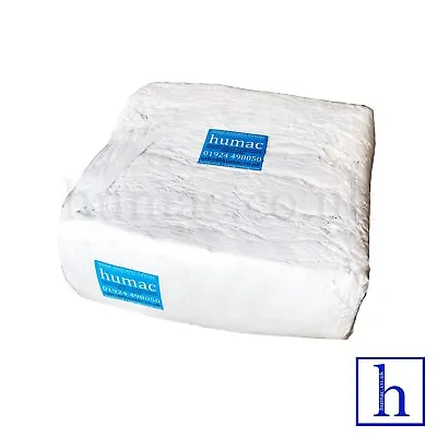 White Sheeting Lint Free Wiping Cleaning Polishing Cotton Cloth Rag Sheet HUMAC • £67.99