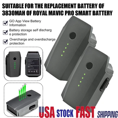 $216.74 • Buy 2PCS 3830mAh 11.4V Intelligent Flight LiPo Battery For DJI Mavic Platinum Drone