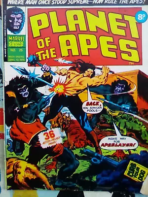 Planet Of The Apes #25 - Marvel UK - 1975 - VG CONDITION - FIRST PRINTING • £4.99