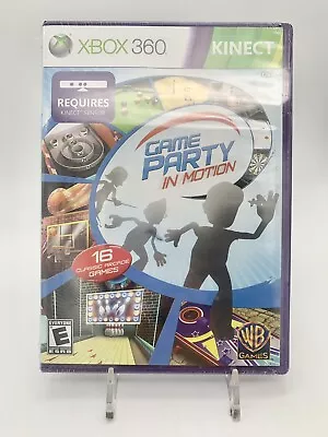 XBox 360 Kinect Game Party In Motion W/ 16 Classic Arcade Games WB New & Sealed • $12.99