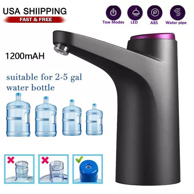 5 Gallon USB Water Bottle Switch Pump Electric Jug Dispenser Automatic Portable • $9.99