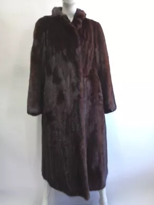 Excellent Canadian Dark Ranch Mink Fur Coat Jacket Women Woman Size 6 Small • $285