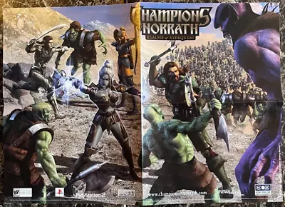 Champions Of Norrath 2002 Poster 20.5X14.5   Playstation RARE • £4.74