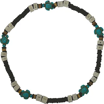 £4.49 • Buy Sea Turtle Tortoise Bead Necklace Chain Mans Ladies Mens Hippie Tribal Jewellery