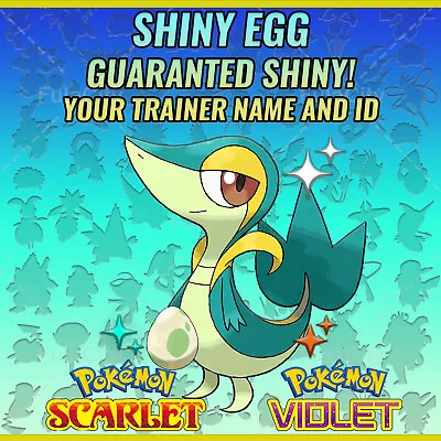 Snivy ✨ Shiny Egg 6 Iv ✨ Pokemon Scarlet Violet ✨ Indigo Disk ✨ Custom ✅ • $2.99