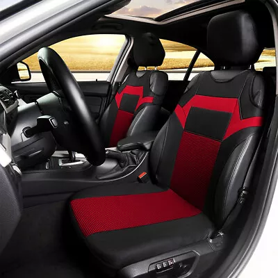 2pc Car Seat Covers Breathable Front Seat Protectors For Interior Accessories • $27.80