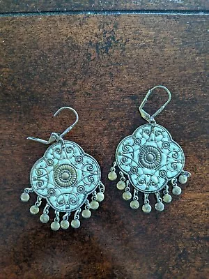 Middle Eastern Theme Green And Copper Color Design Fashion Earrings • $5