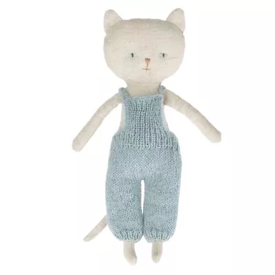 Maileg Chatons Kitten In Knitted Overall Nature Free Shipping • $59.99