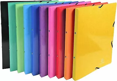 A4 Iderama Slim Ring Binders 15mm 2 Ring Elastic Bright Colours File Folder • £5.45