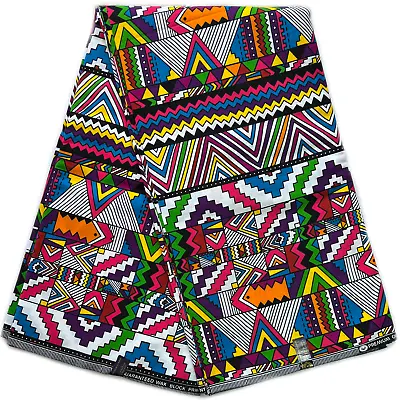 £3.98 • Buy African Fabric Print 100% Cotton Rich Ethnic Colourful Ankara Yards