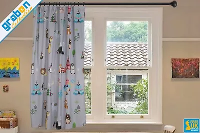 Digital Printed Decorative Single Panel Curtain For Kids Bedroom Scandinavians • £24.90