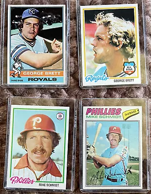 Lot Of 2 George Brett And 2 Mike Schmidt Topps Baseball Cards • $9.99