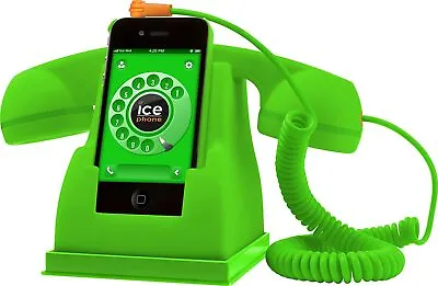 Ice Phone Smartphone Handset Retro Phone Rubberised Gift Green • £19.99