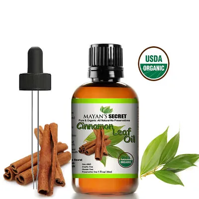 Mayan's Secret Certified Organic Pure Cinnamon Essential Oil - Therapeutic Grade • $12.99