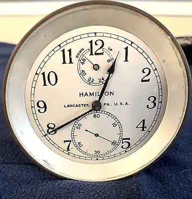 Vintage 1942  Hamilton  Marine Chronometer Model 21 Jewel For Parts • $255