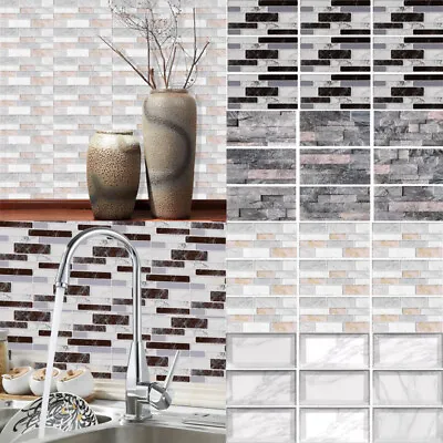 £7.27 • Buy 45x Kitchen Tile Stickers Bathroom Mosaic Sticker Self-adhesive Wall Home Decor